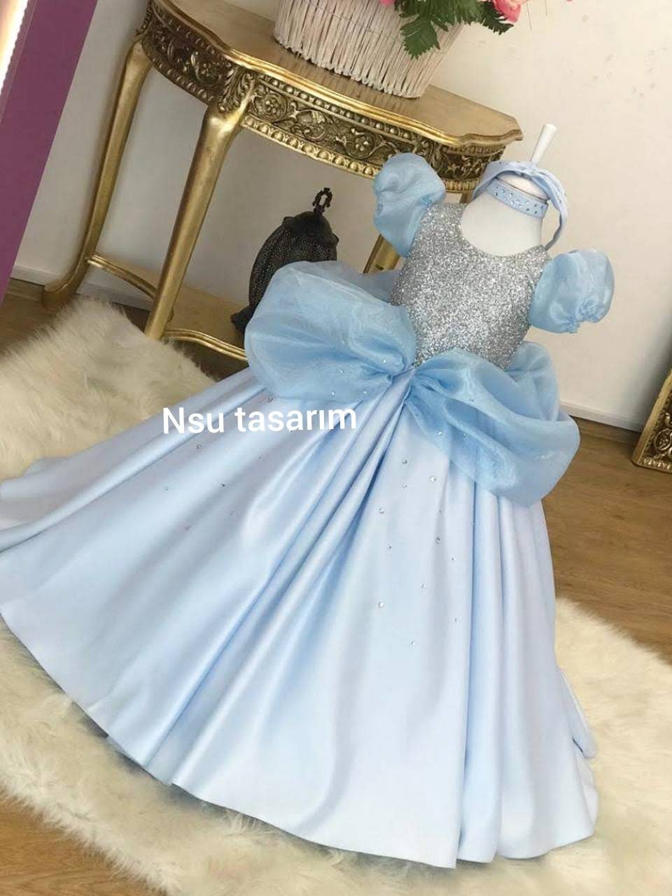 Cinderella dress . Baby girl dress. Cinderella princess birthday dress.