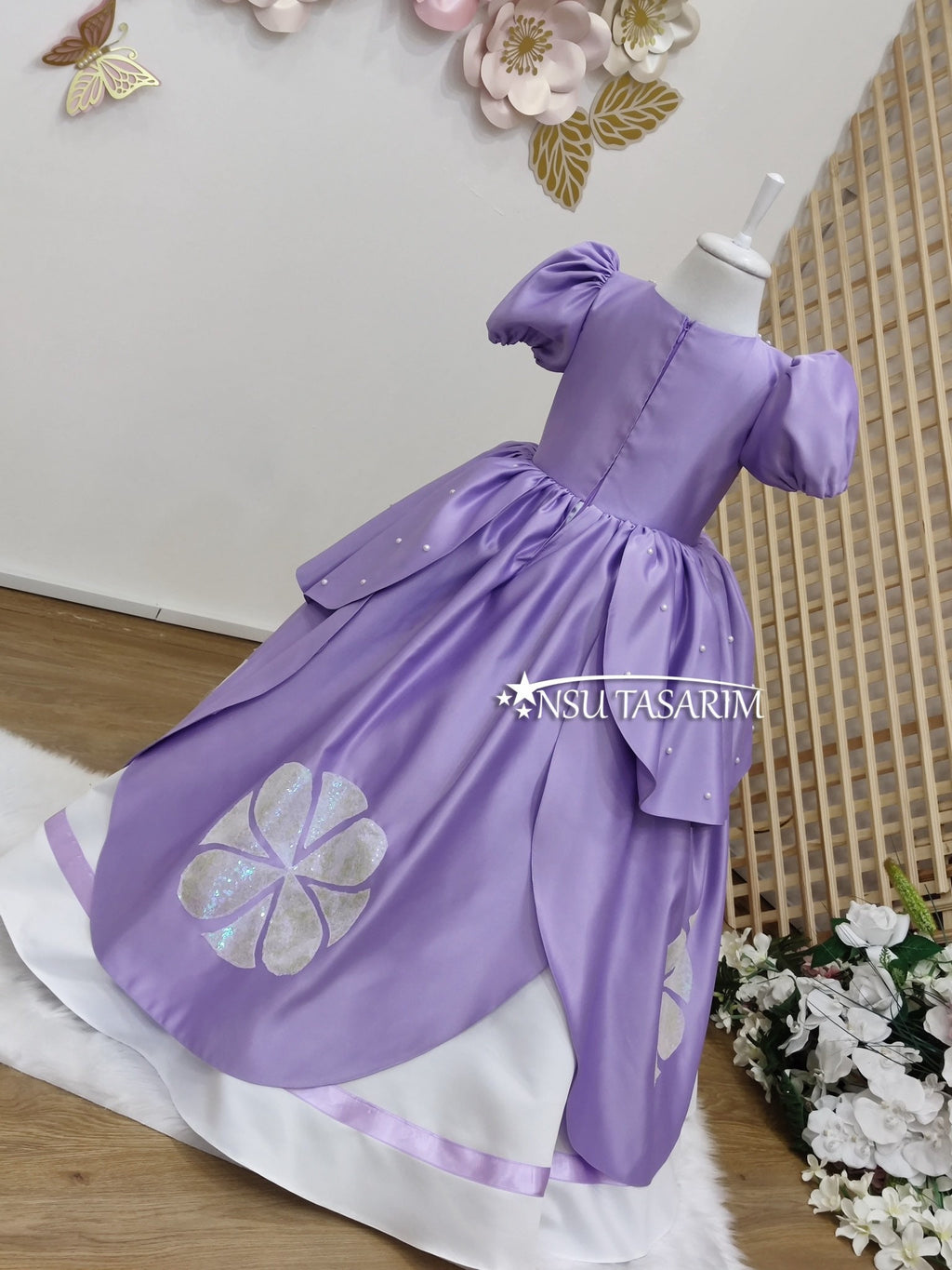 Sofia dress, long toddler gown, Sofia princess gown