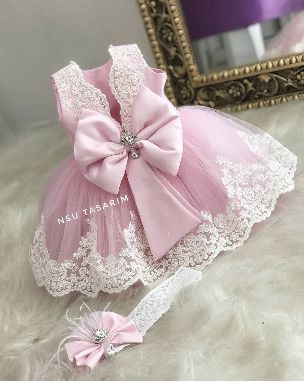 Baby girl dress. Birthday dress. For special occasion. 1st Birthday dress.