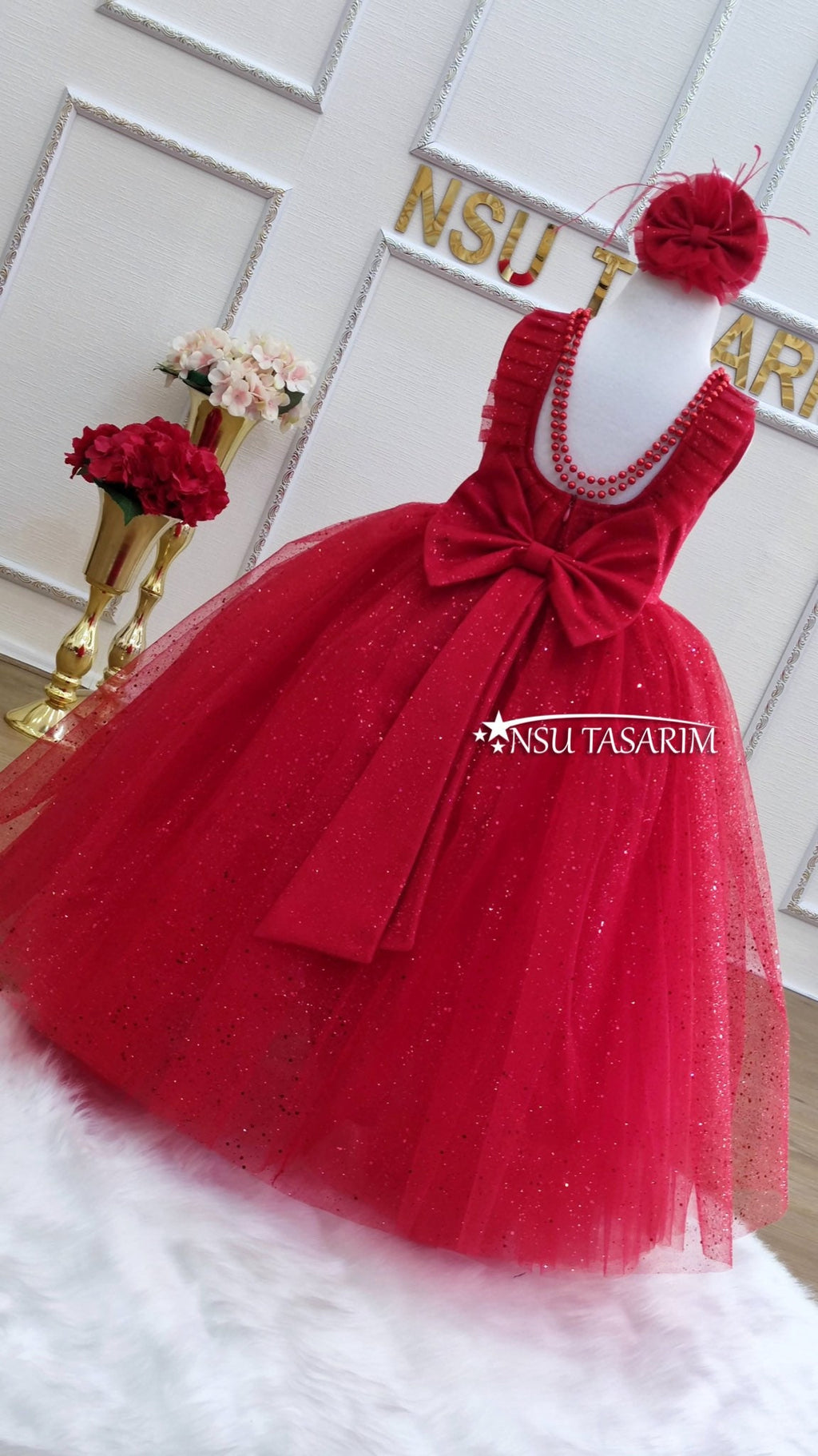 Red baby Girl dress.