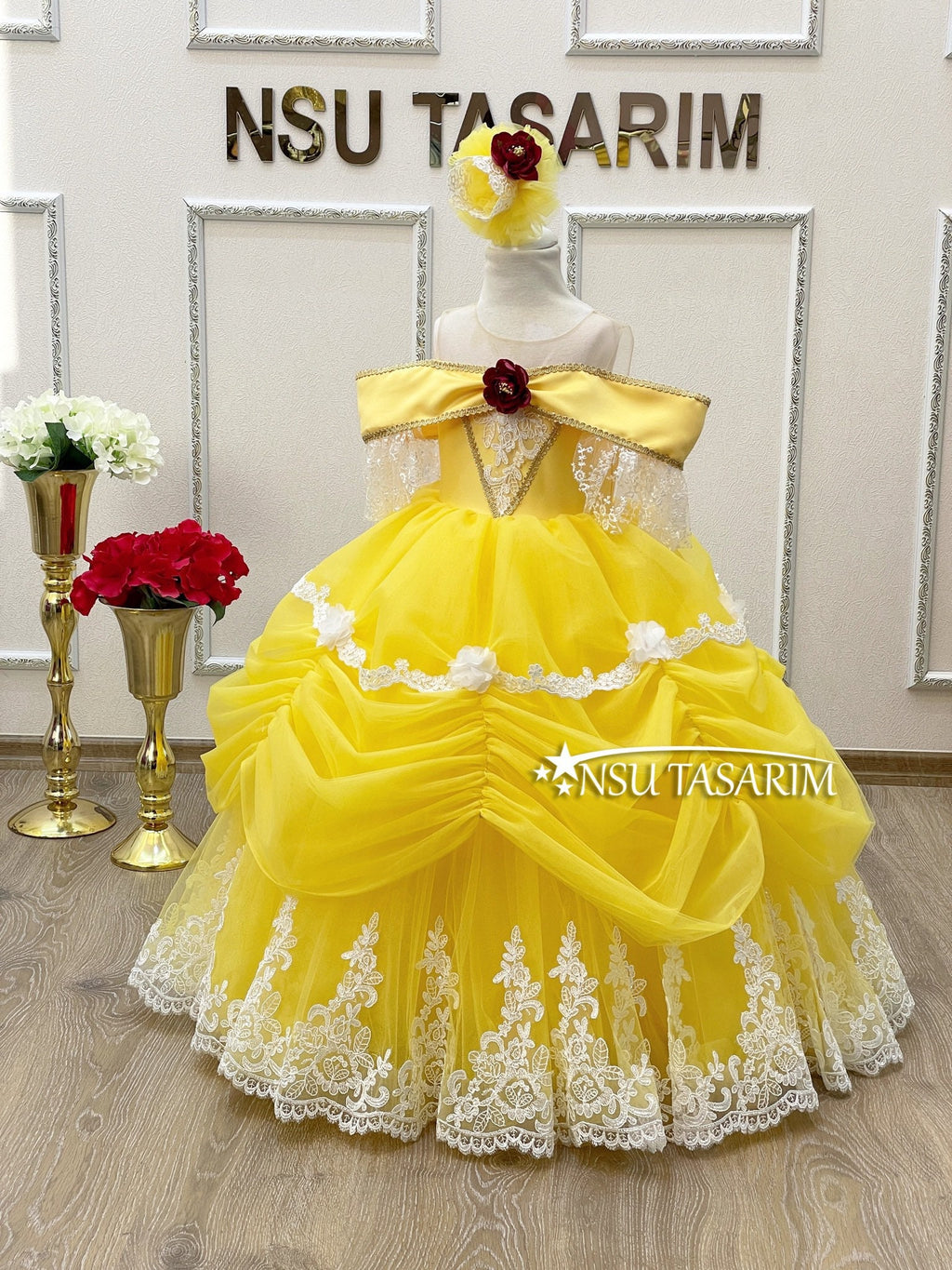 Belle dress. Baby Girl Belle costume. For special occasion