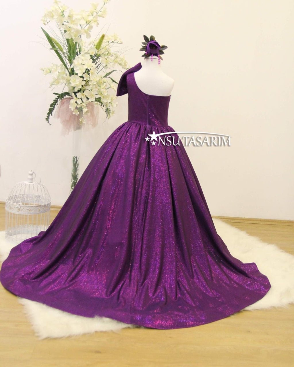 Purple gown dress. For special occasion.