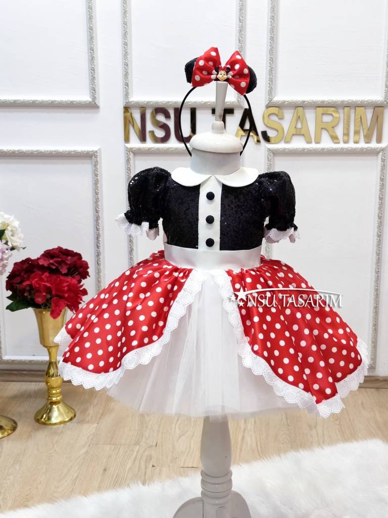 Red Minnie mouse dress