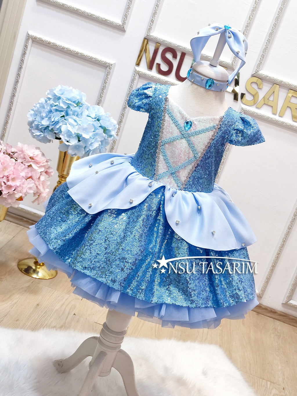 Cinderella dress . Baby girl dress. Cinderella  birthday dress.