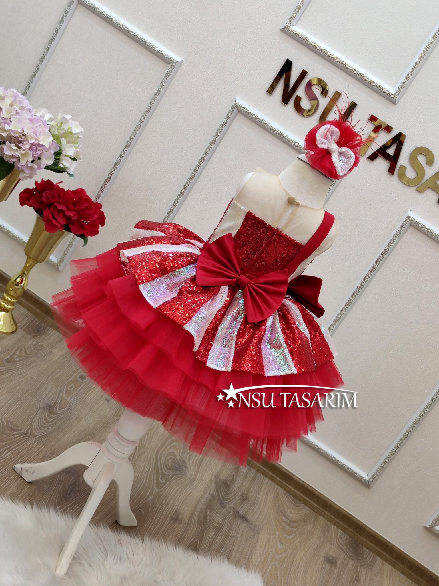 Christmas dress. Sugar cane dress. Baby girl dress. Holiday dress. Sparkle Christmas dress. Noelle dress. For special occasion. Handmade!