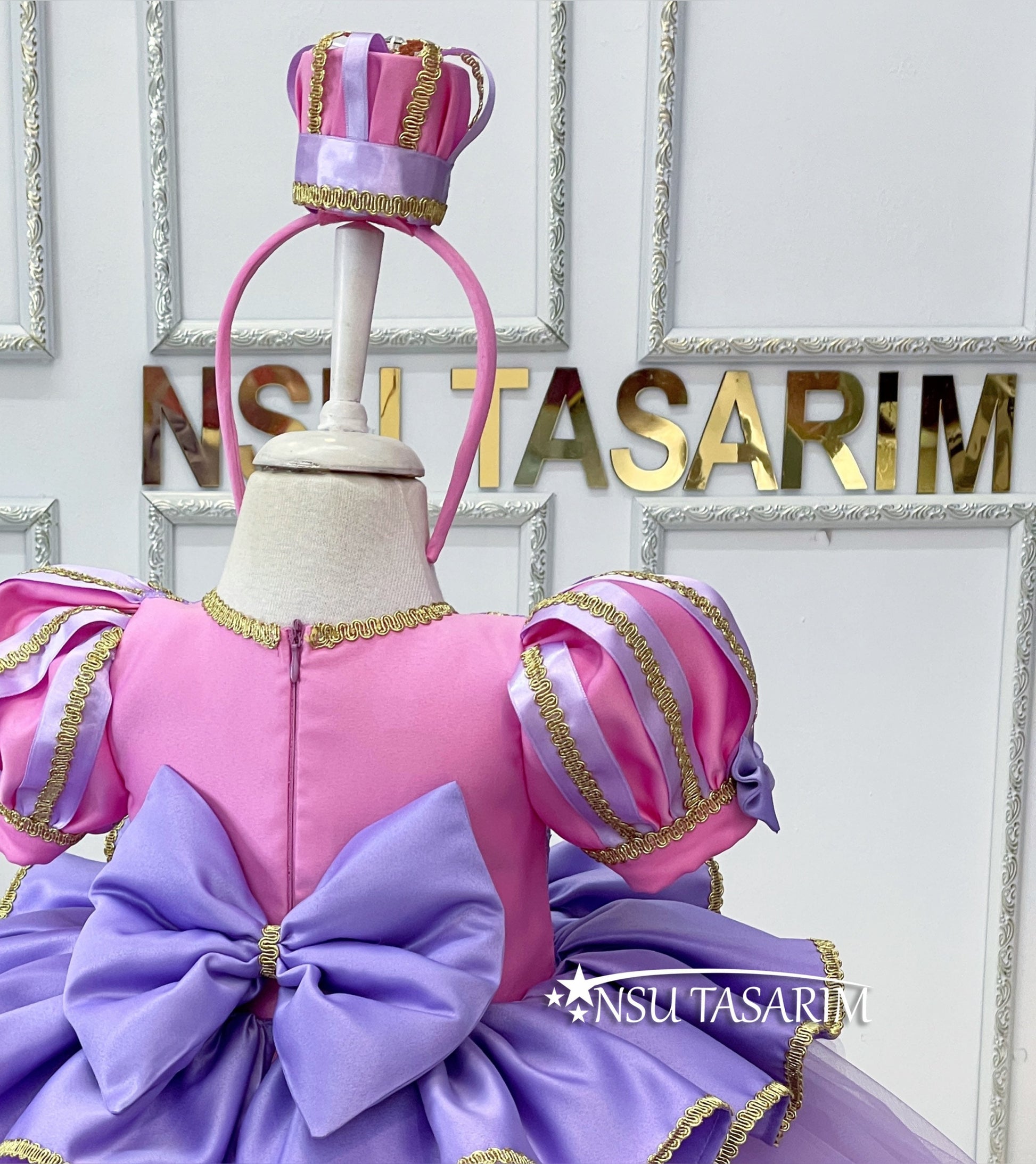 Deluxe Rapunzel Birthday Outfit with Crown Headband