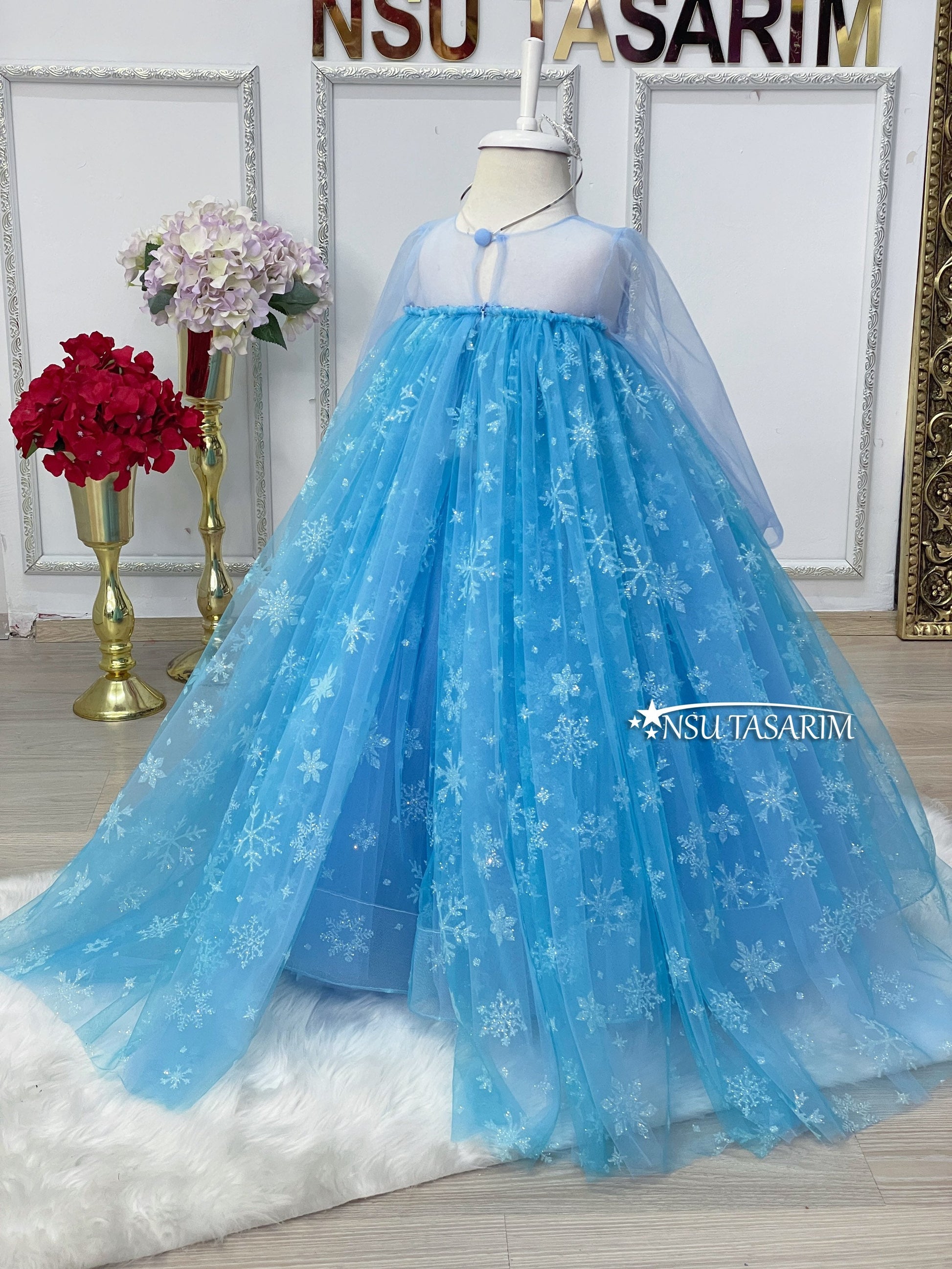 Frozen costume back side