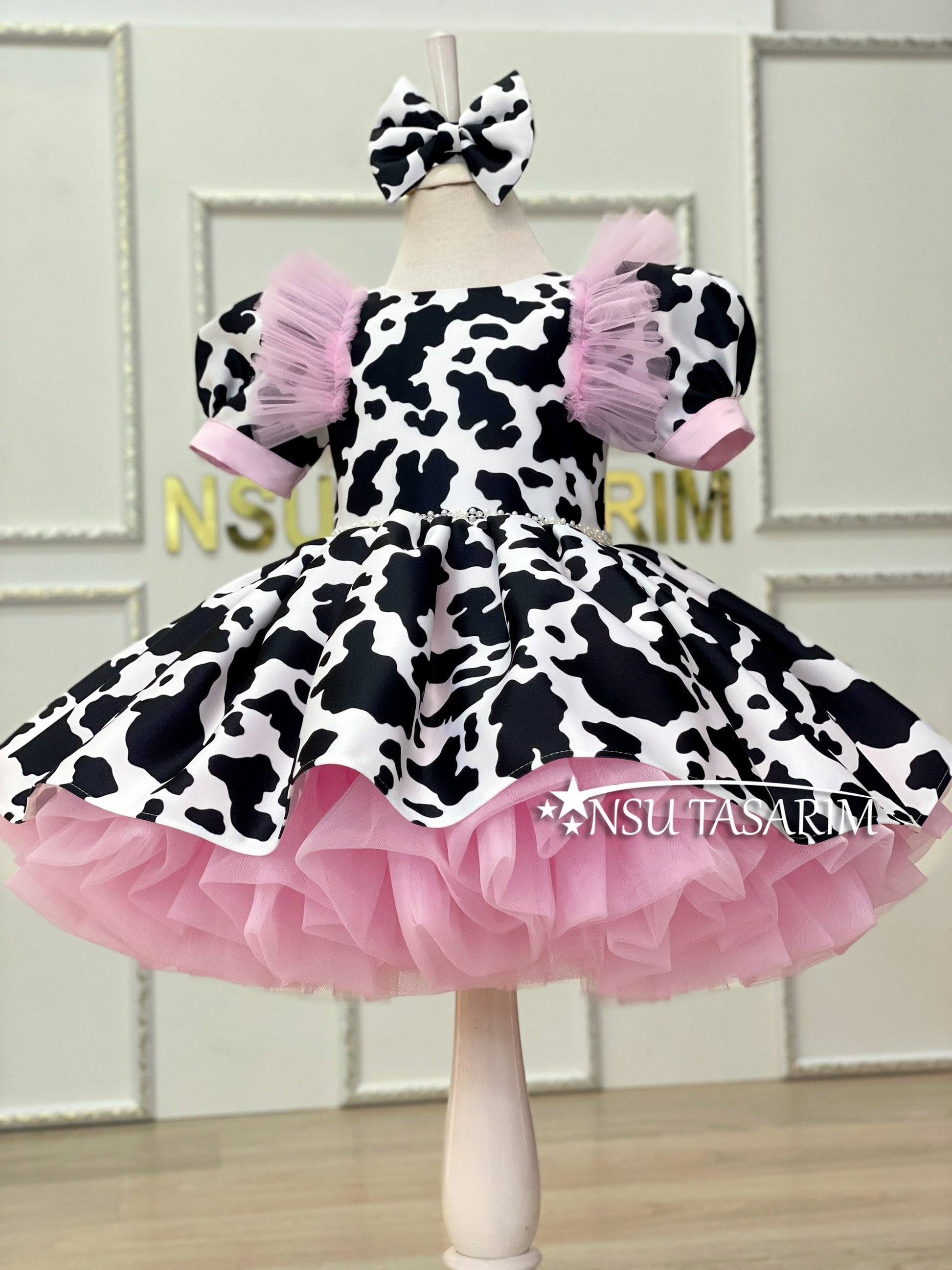 Cow theme costume front full size