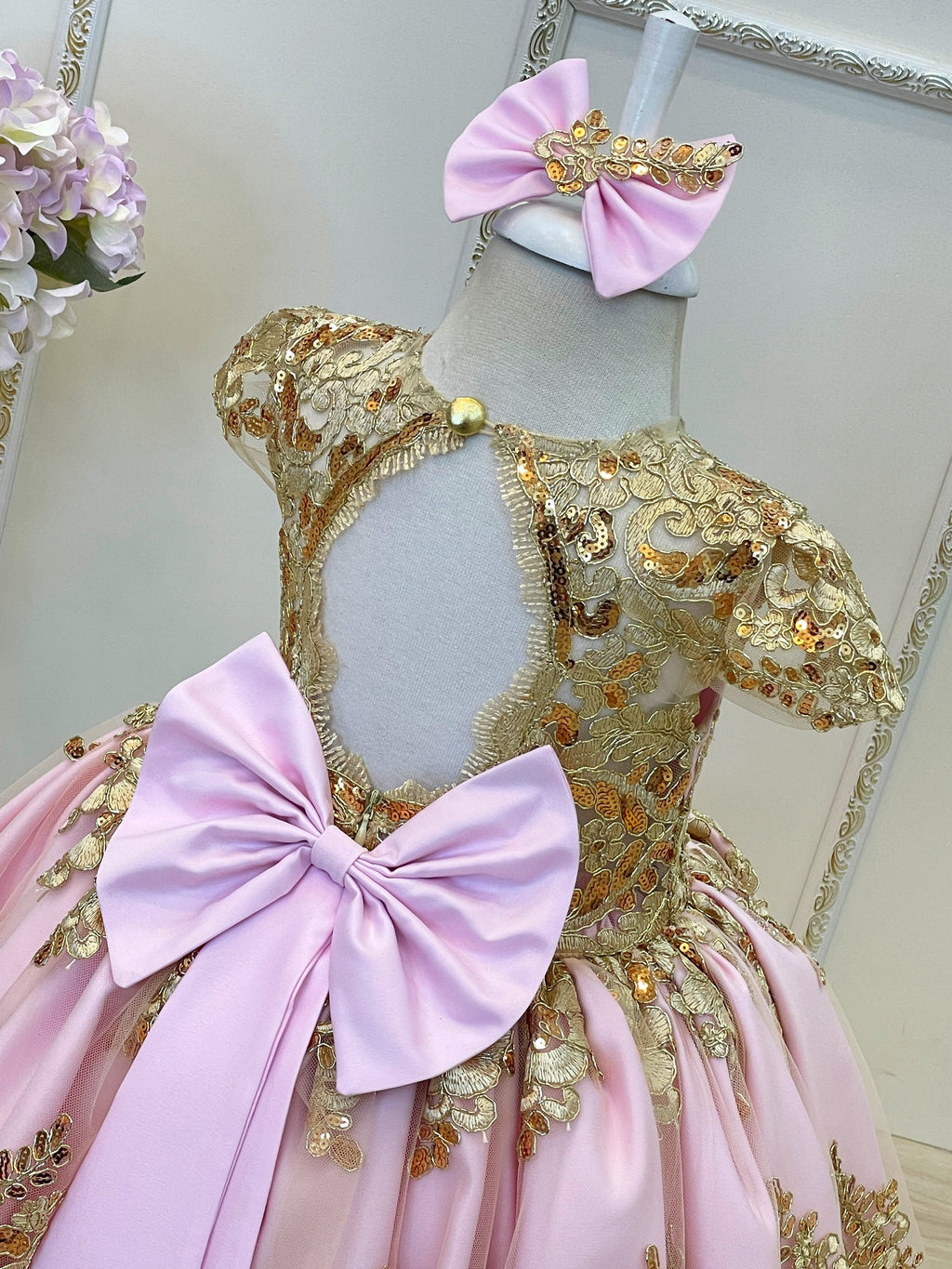 Full lenght Long tail high low, princess gown, couture gown.