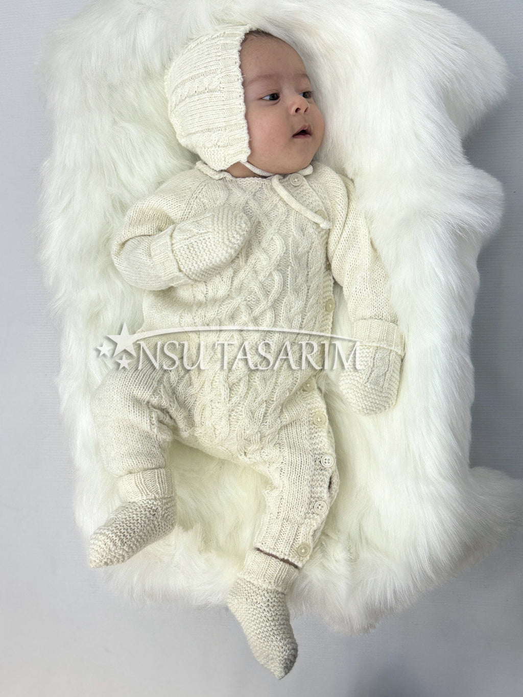 Newborn Knitted Coming Home Outfit, Coming Home Outfit, Newborn Go Home Outfit
