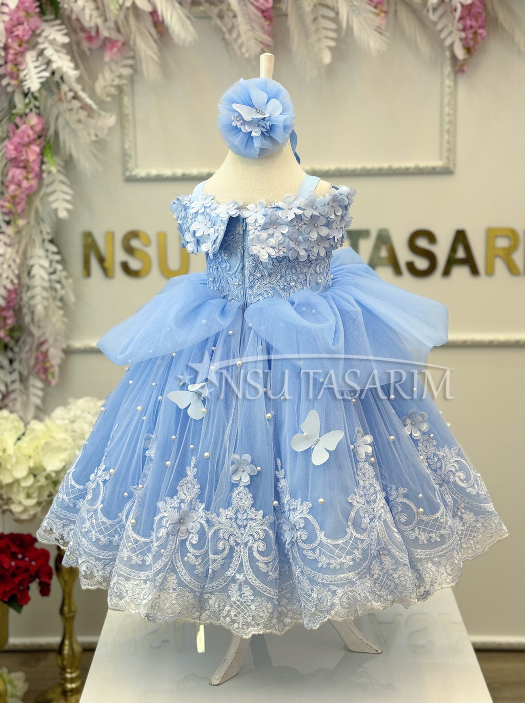 Blue Princess Dress, Blue Cinderella Costume, Toddler Birthday Party Dress