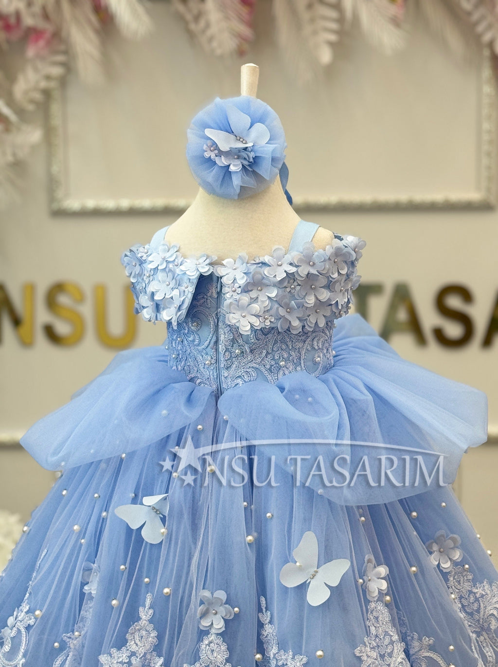 Blue Princess Dress, Blue Cinderella Costume, Toddler Birthday Party Dress