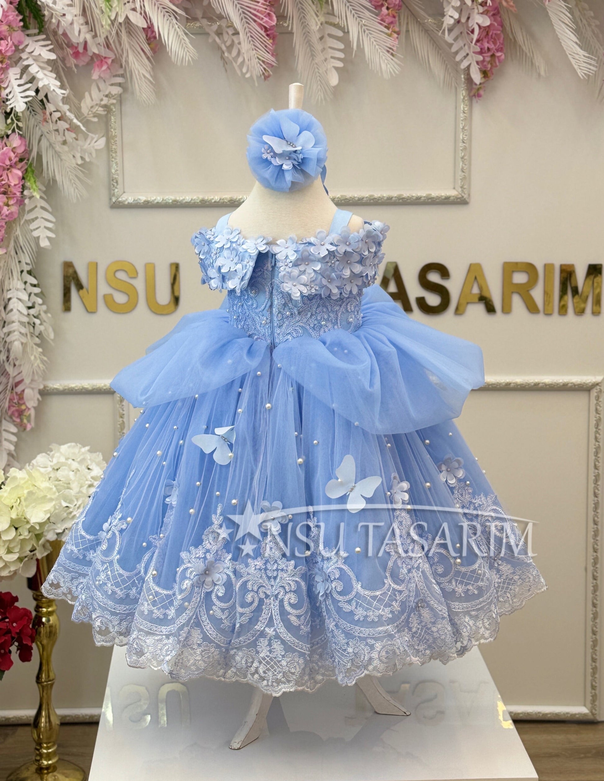 Blue Princess Dress, Blue Cinderella Costume, Toddler Birthday Party Dress