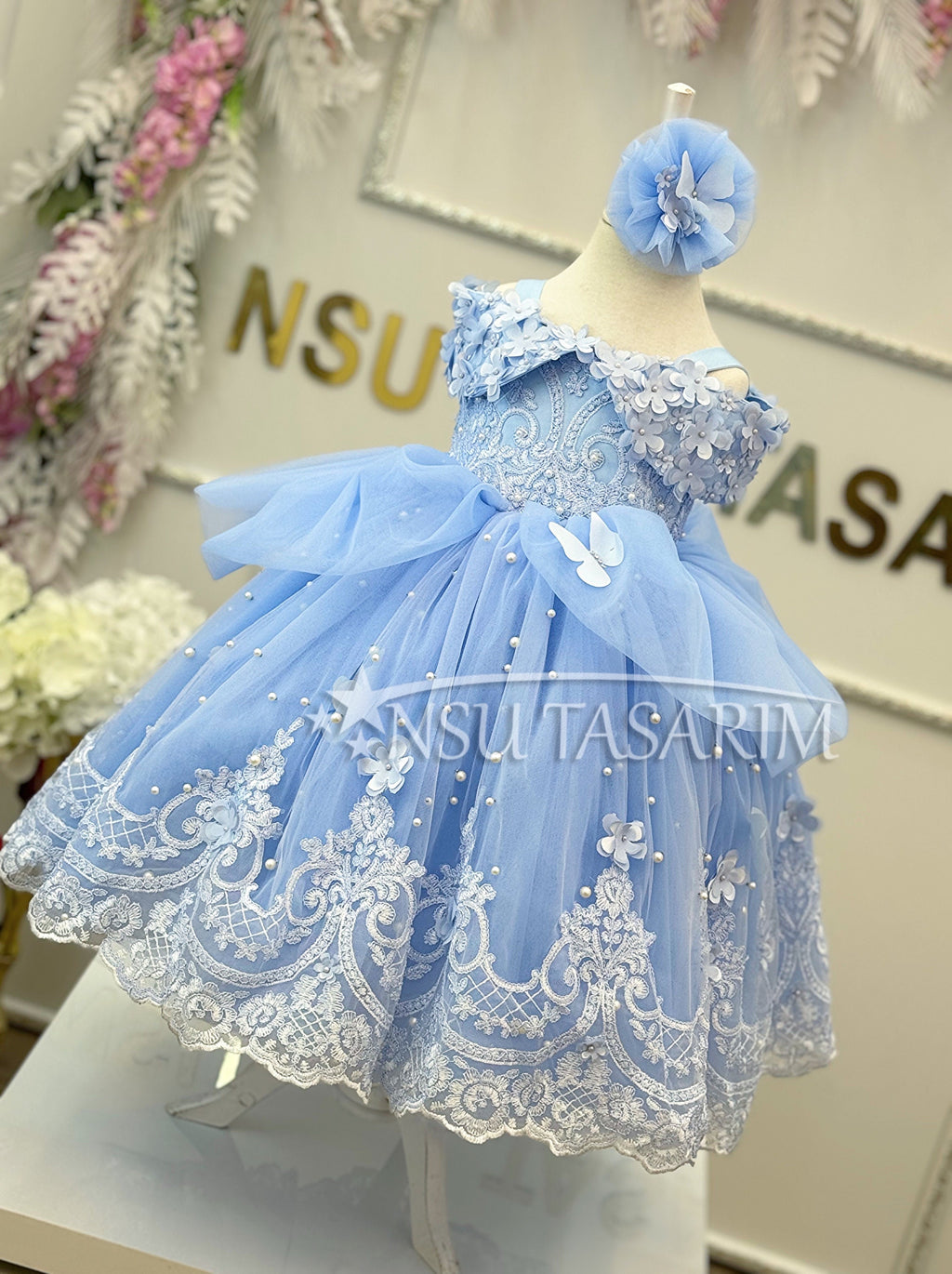 Blue Princess Dress, Blue Cinderella Costume, Toddler Birthday Party Dress