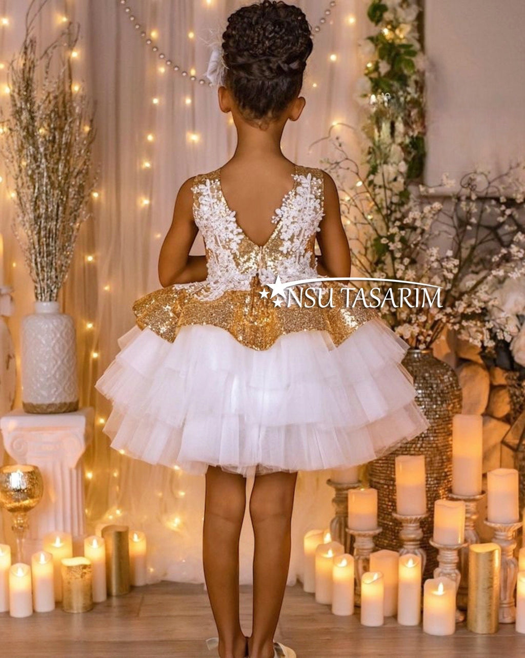 Christmas holiday baby girl dress