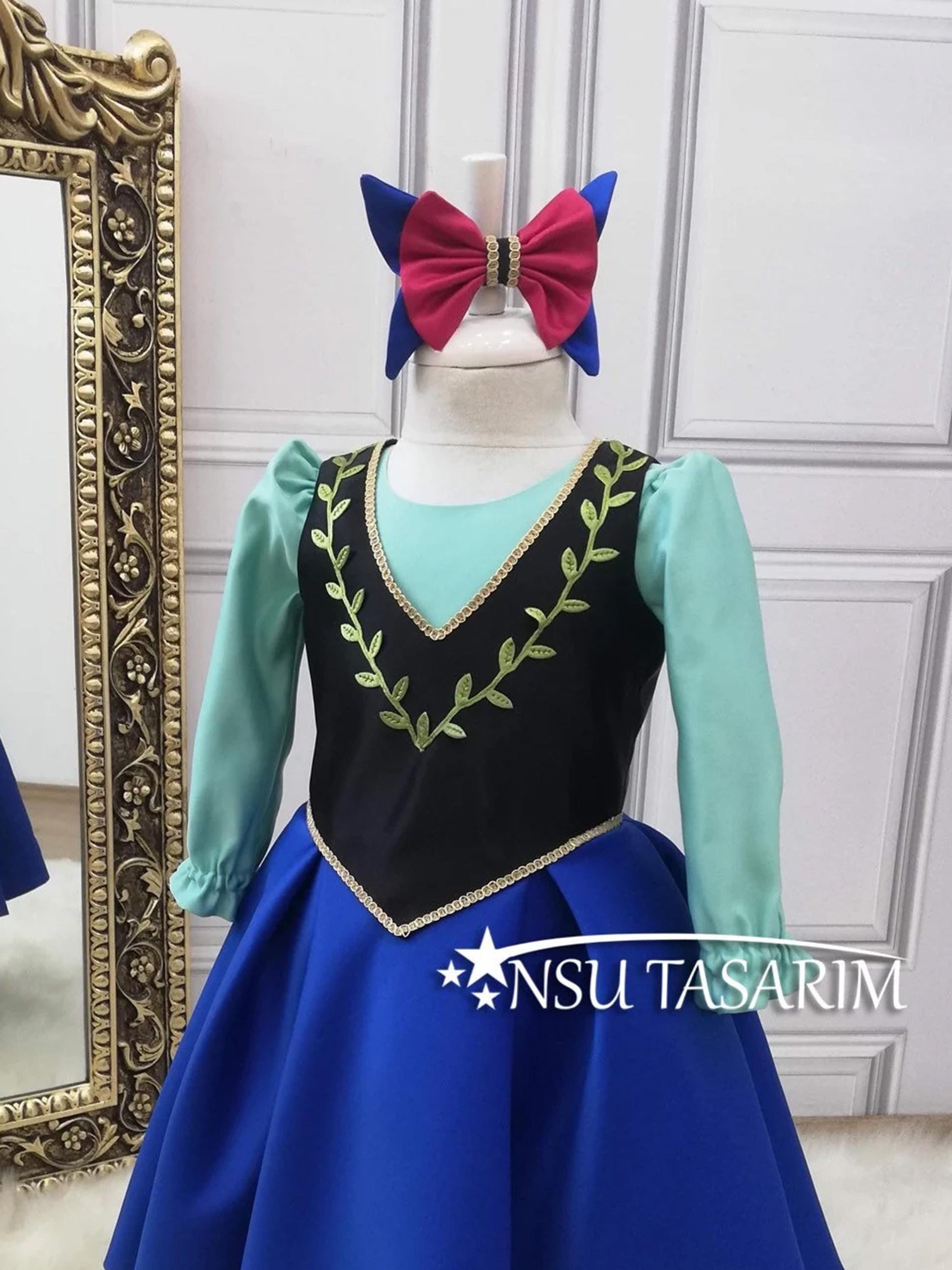 Princess Anna dress. Princess Anna costume. Anna theme dress. For special occasion. Anna dress