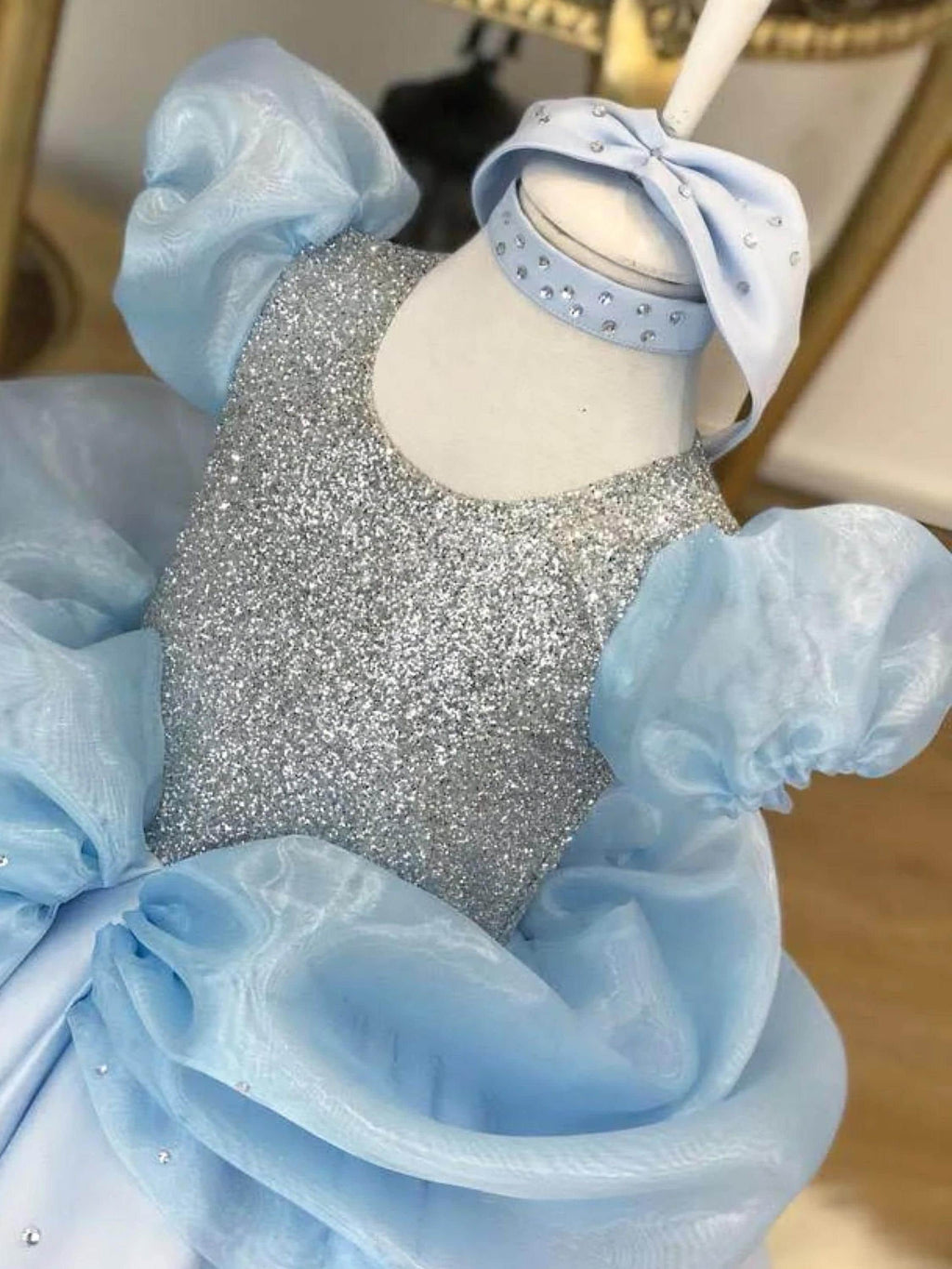 Cinderella dress front top close up