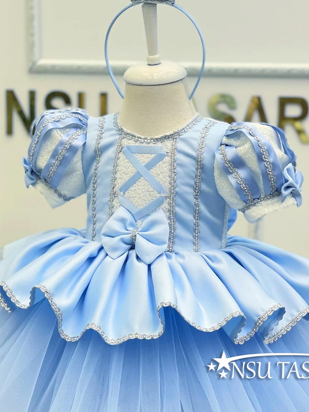 Cinderella Costume front side top part detail shot