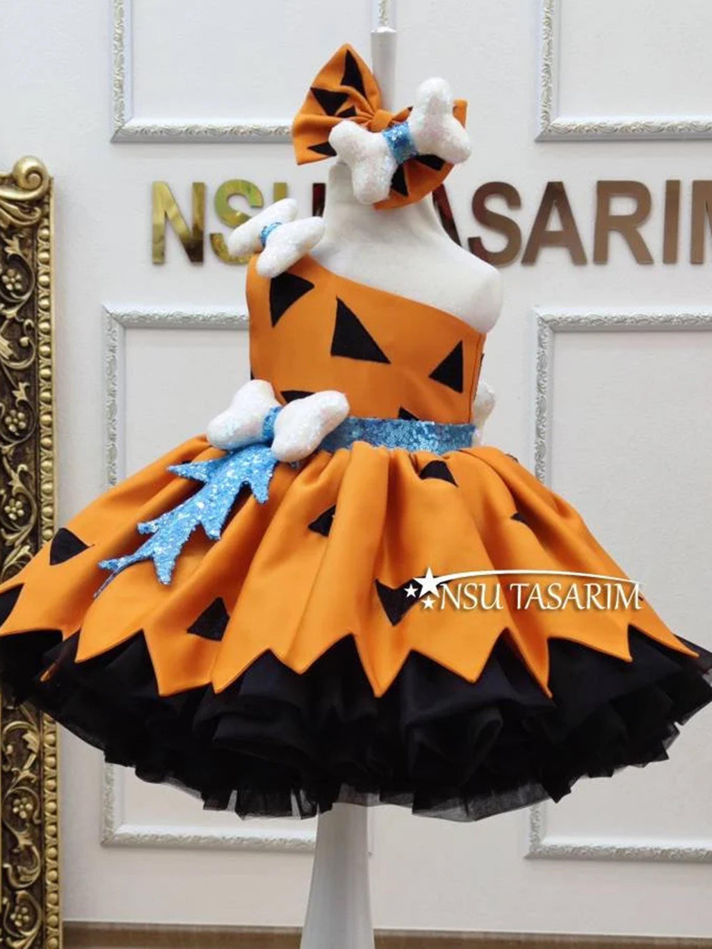 Pebble dress front full length close up