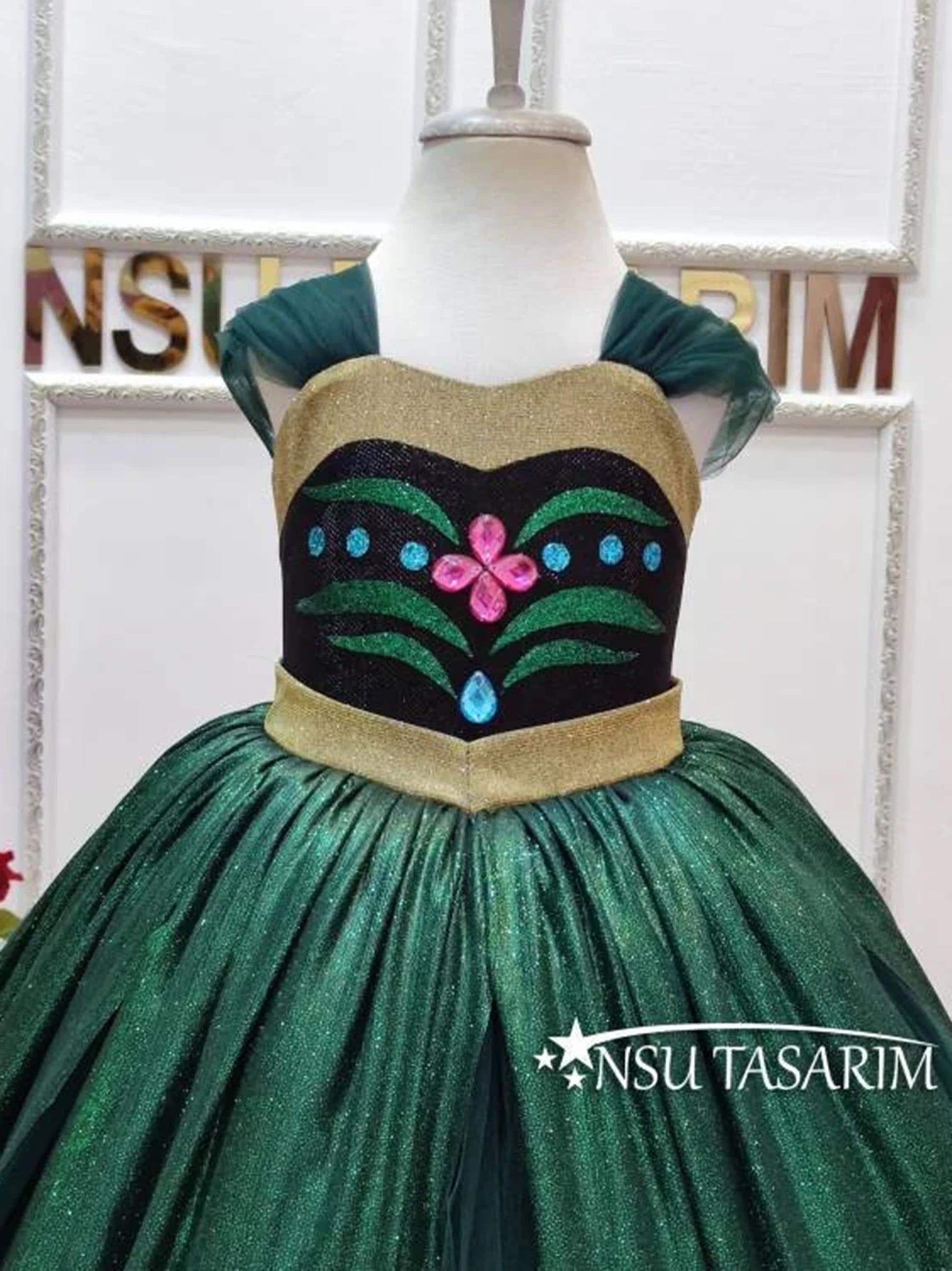 Princess Anna dress front side close up