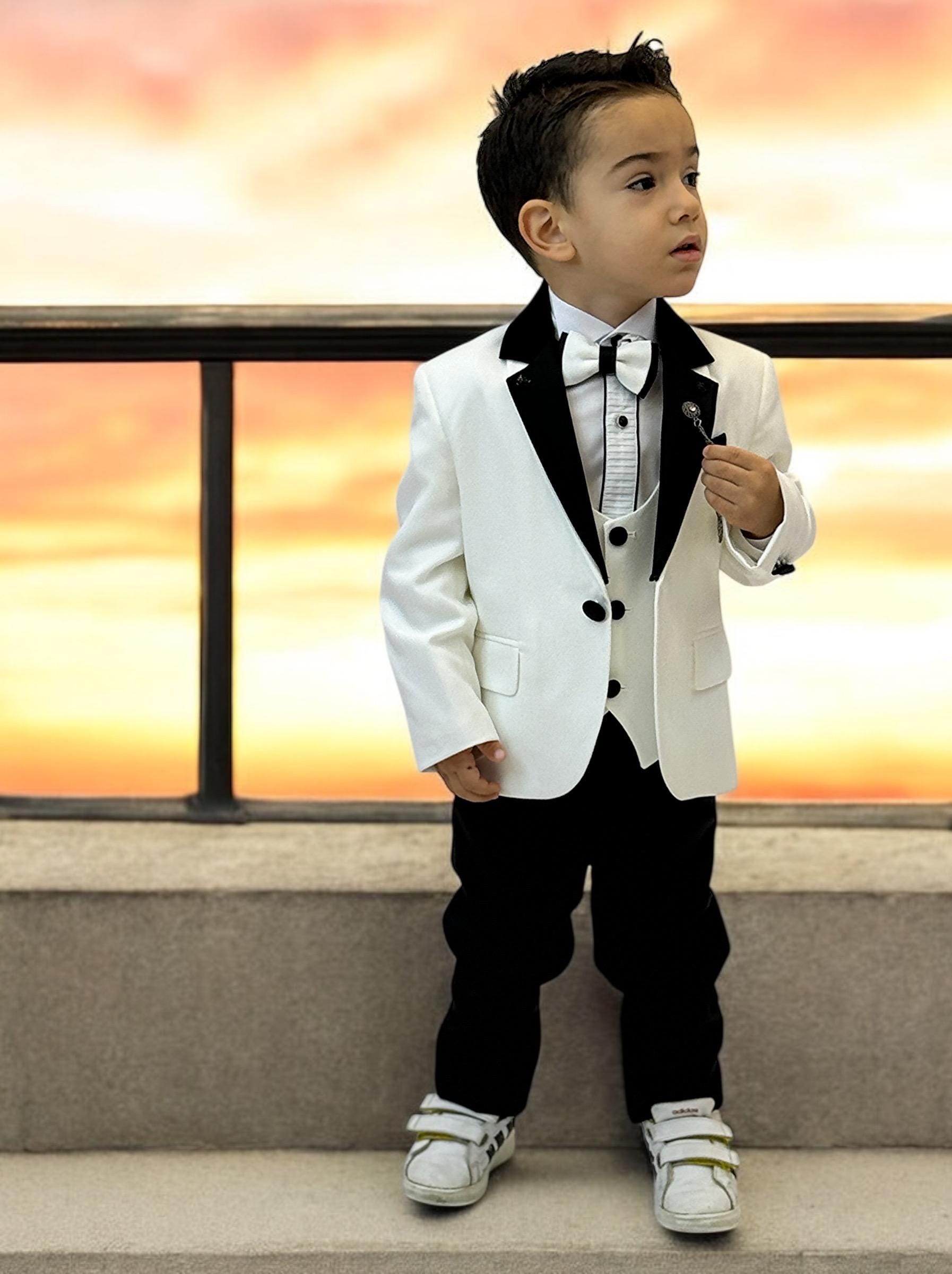 Baby Boy Tuxedo,Toddler Formal Suit Wedding Outfit Special Occasion