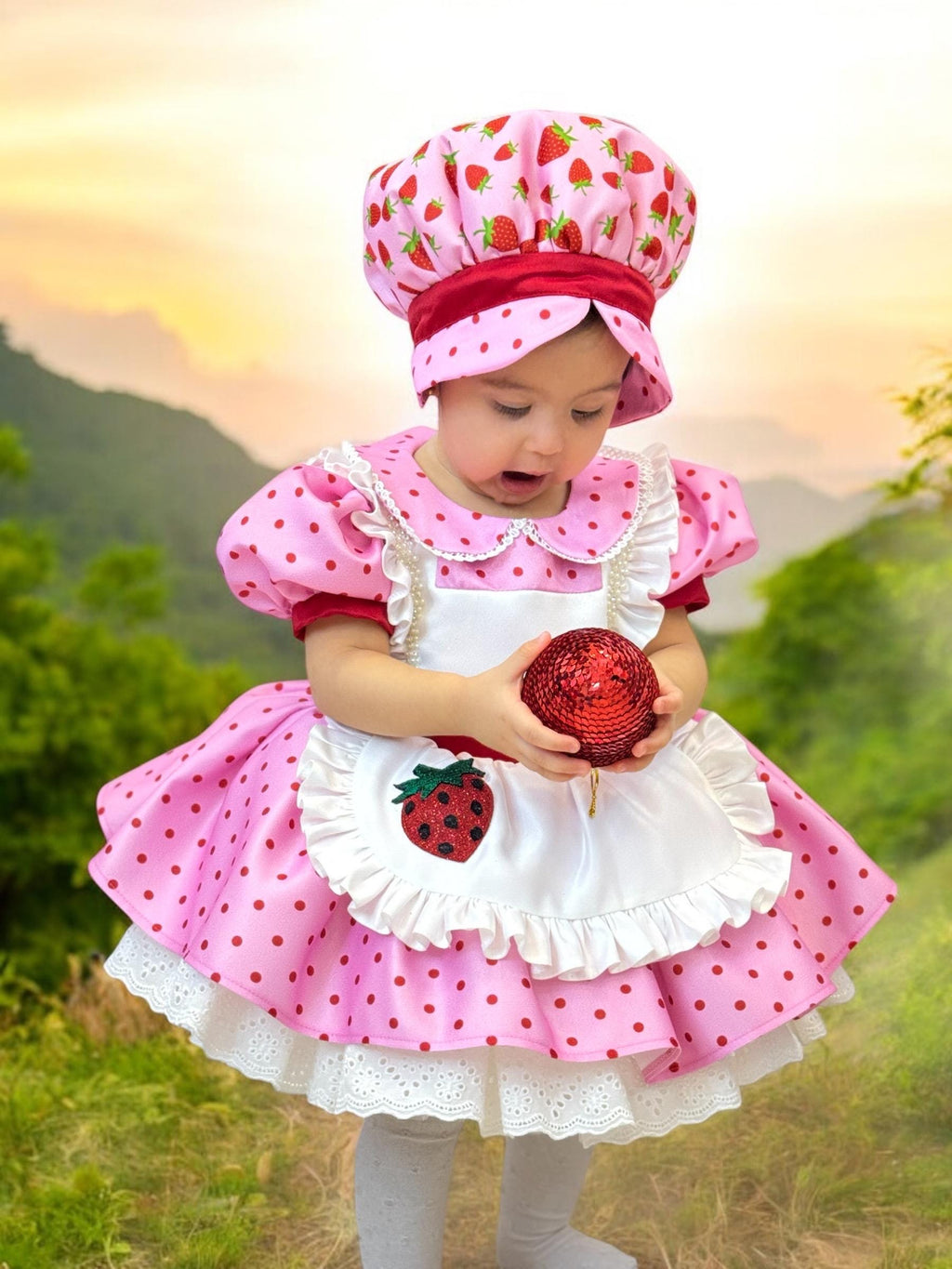 Strawberry Costume | Strawberry shortcake Toddler outfit | Strawberry costume