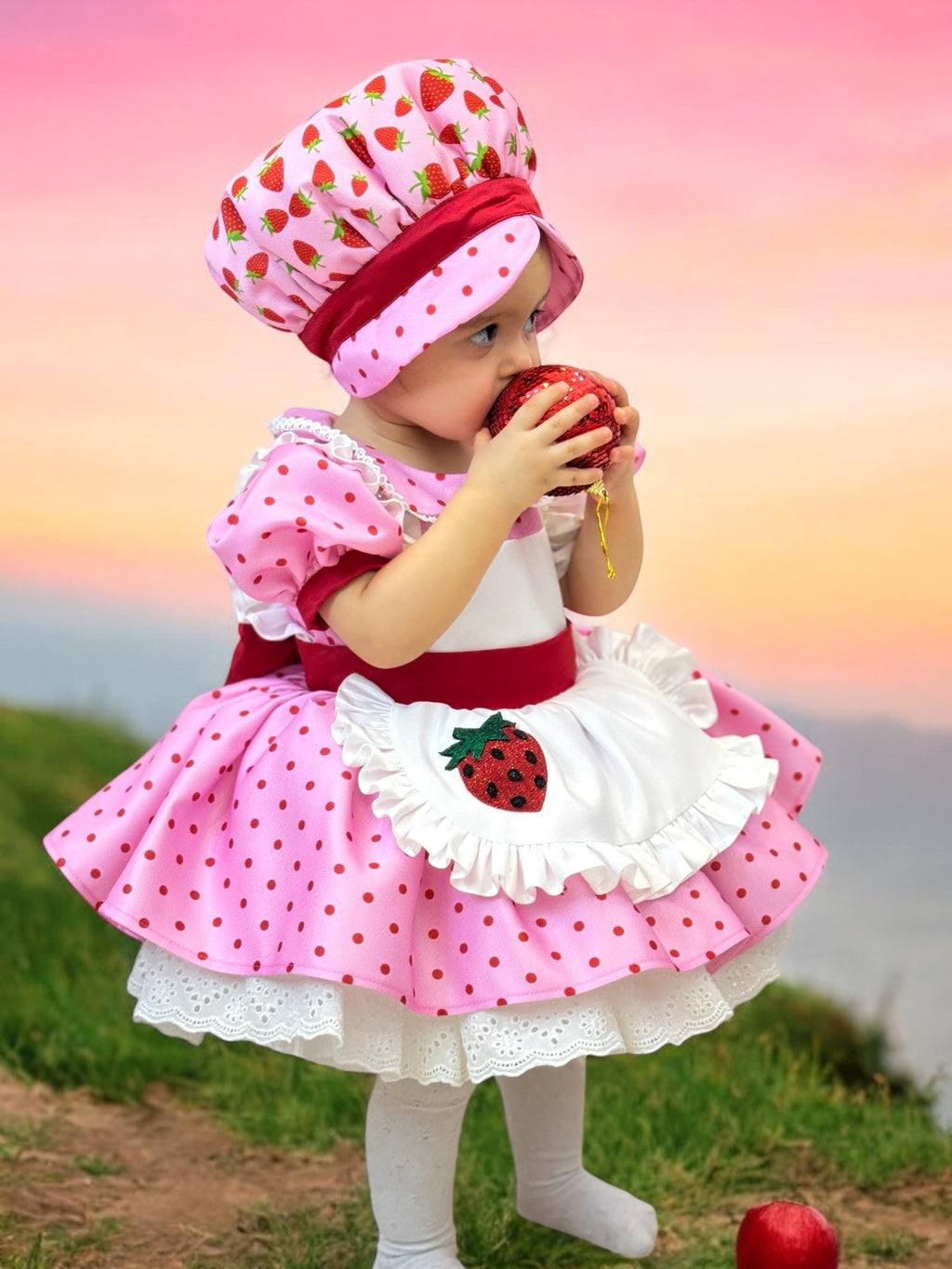 Strawberry kids dress