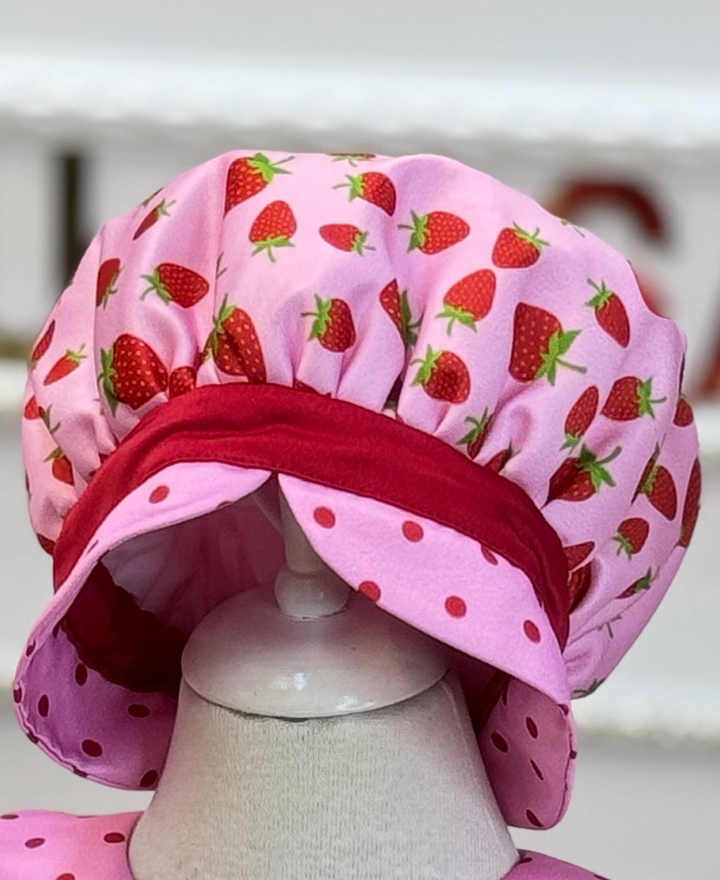 Pink Strawberry Hat