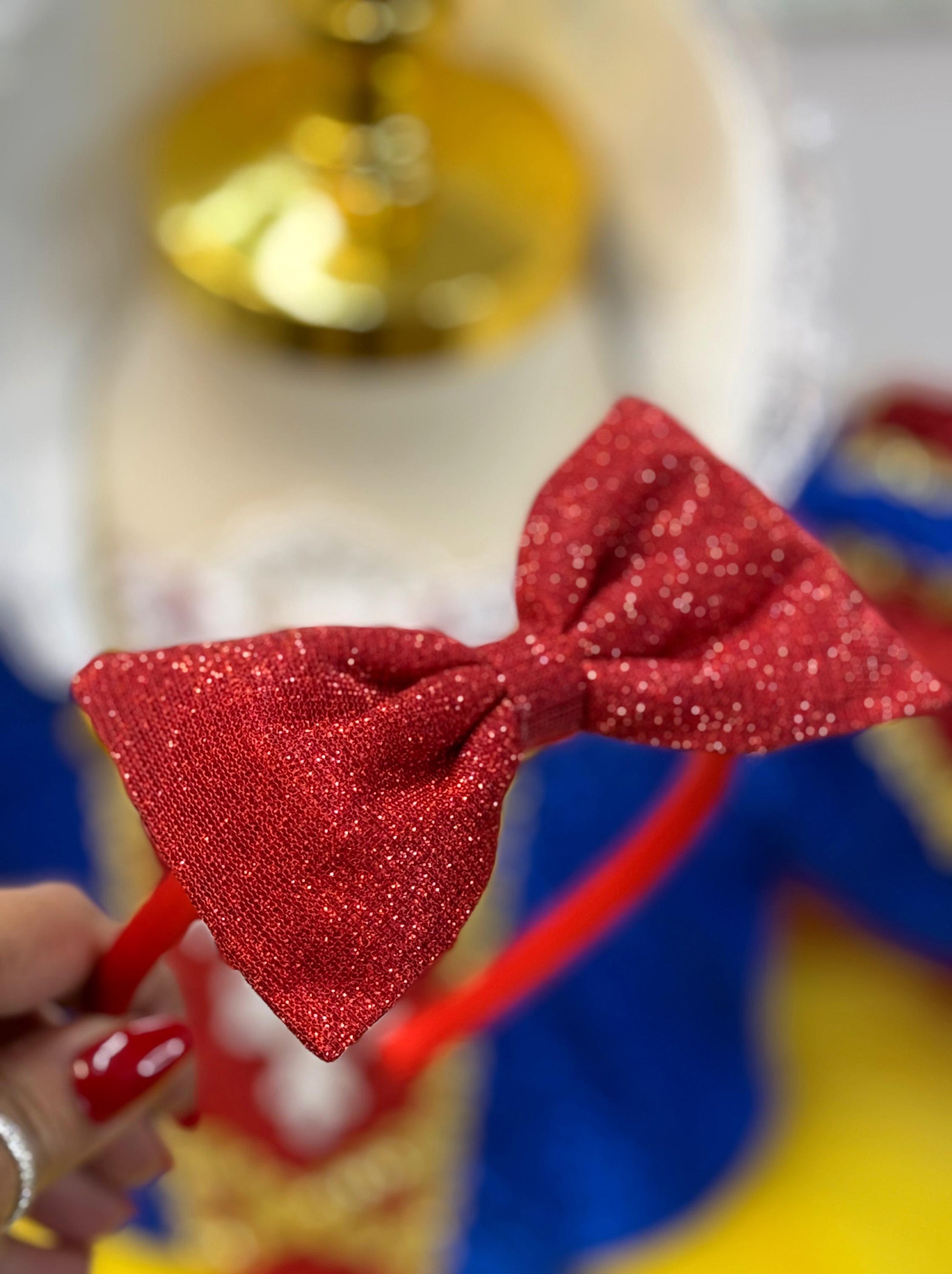 Snow White dress hair clip