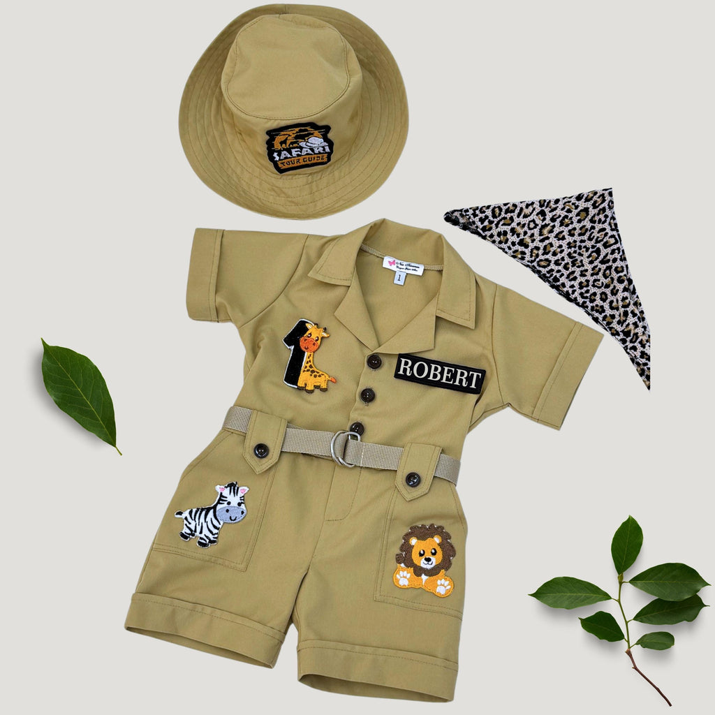 1st Birthday Outfit for Boys – Safari Themed Birthday Costume