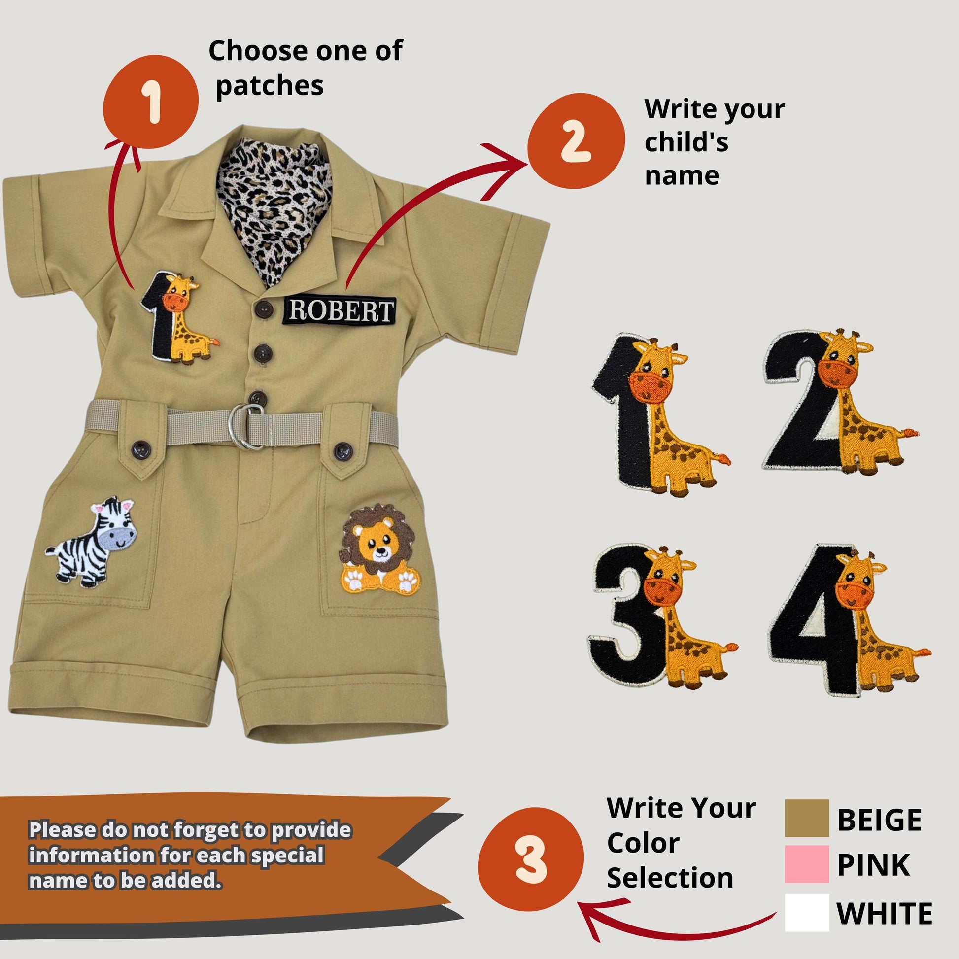 Jungle Safari Outfit for Babies – Short Sleeve & Shorts Design