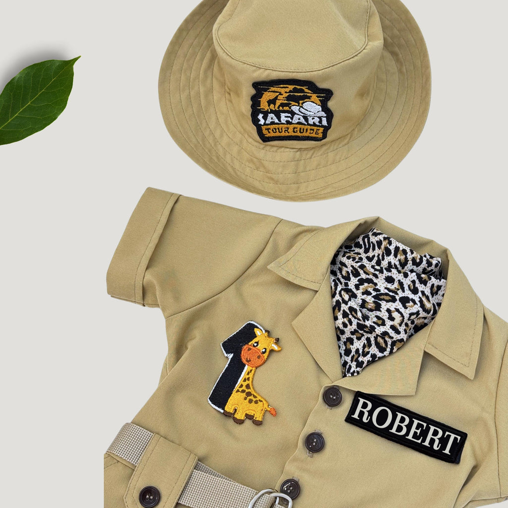 Baby Safari Outfit – Cute Custom Embroidered Toddler Romper