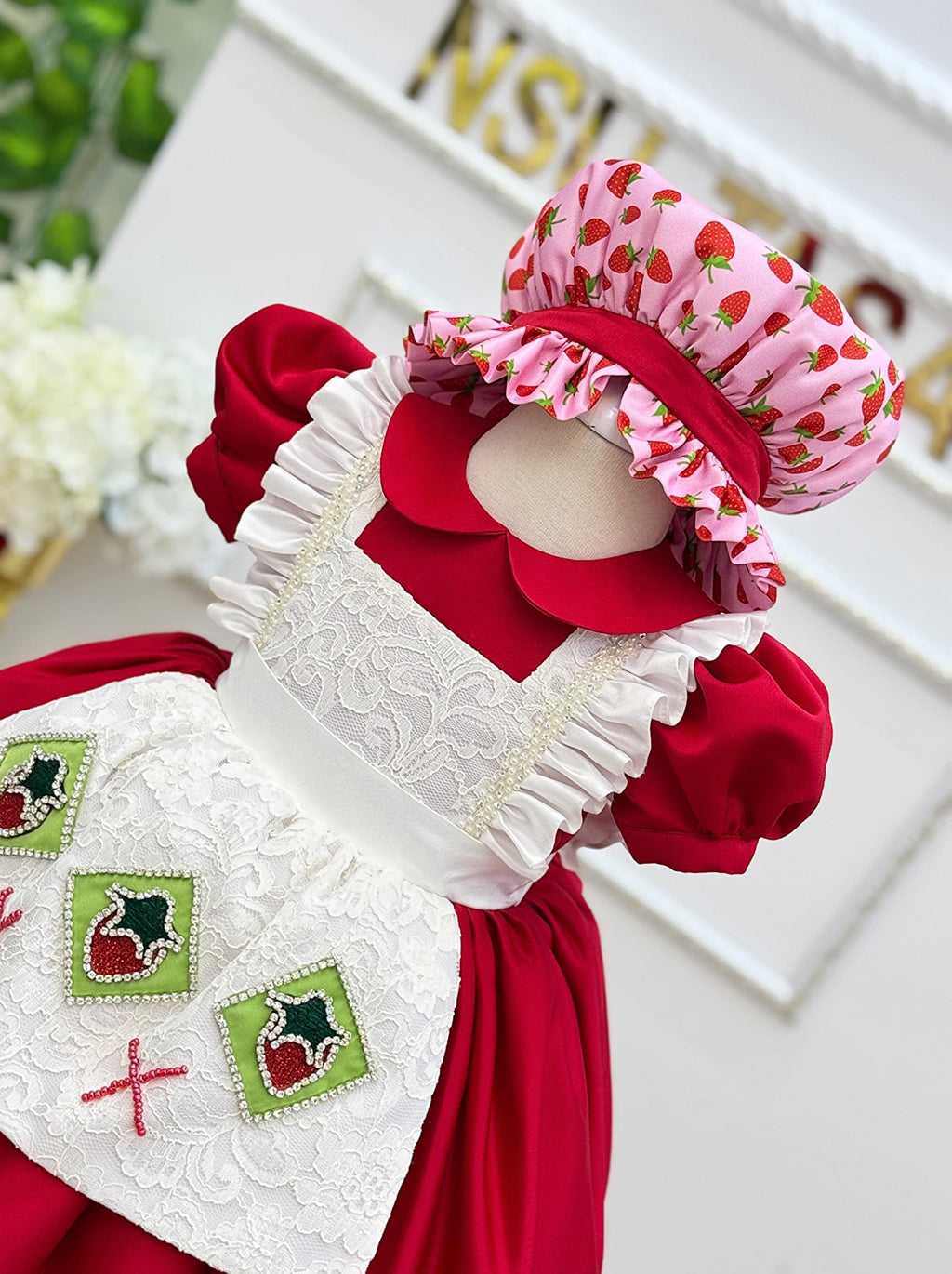 Toddler girl strawberry outfit