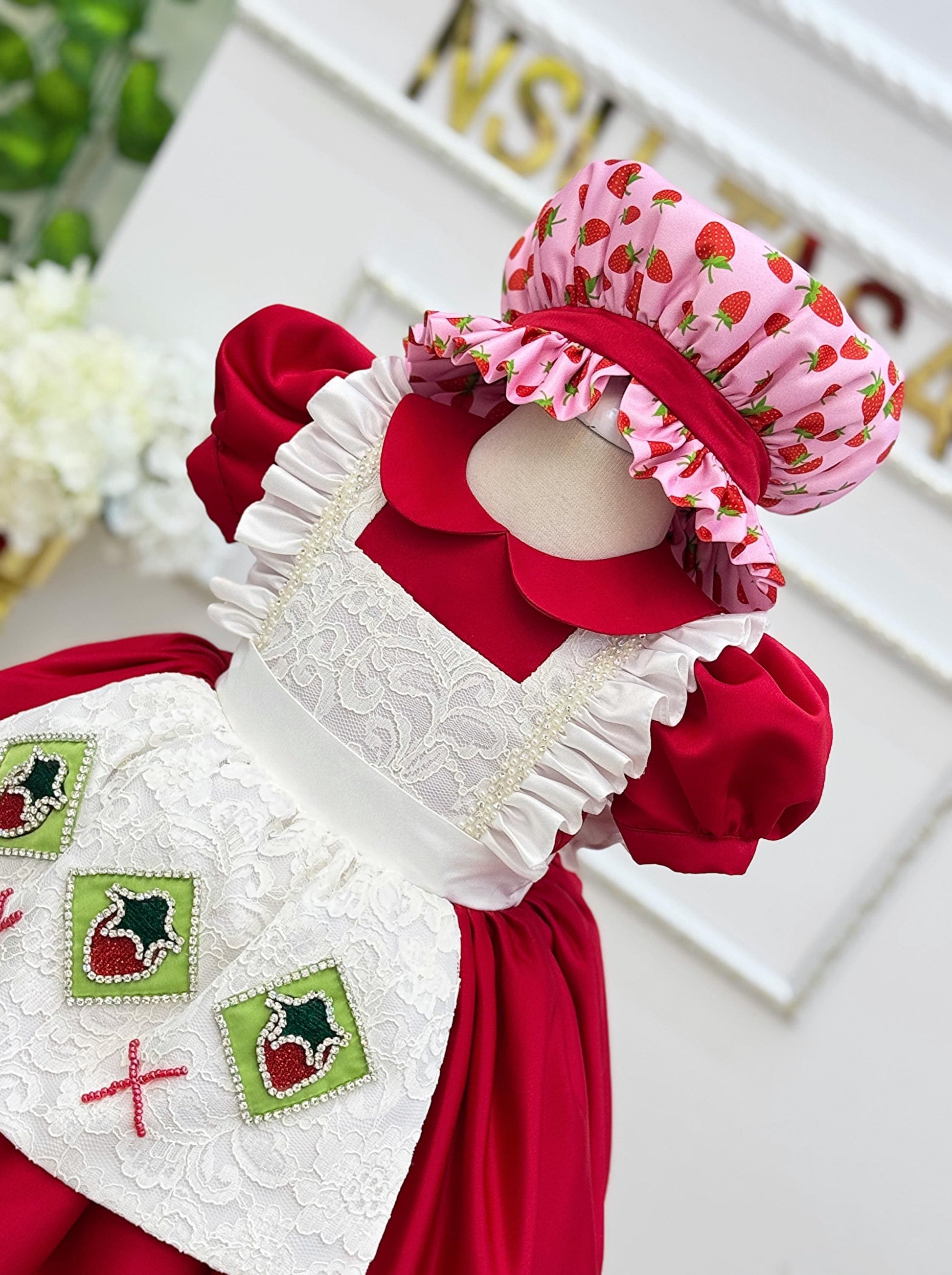 Toddler girl strawberry outfit