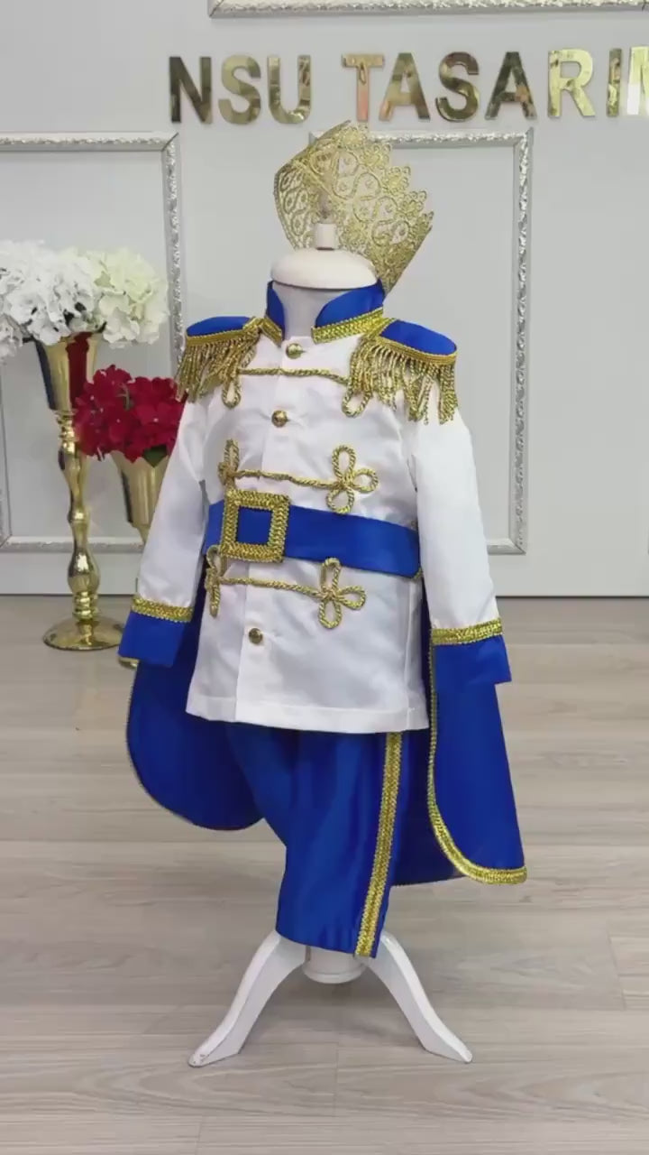 Prince Suit, Prince Costume, Prince Charming Costume, Royal Prince Party Suit, King Theme Baby Clothes