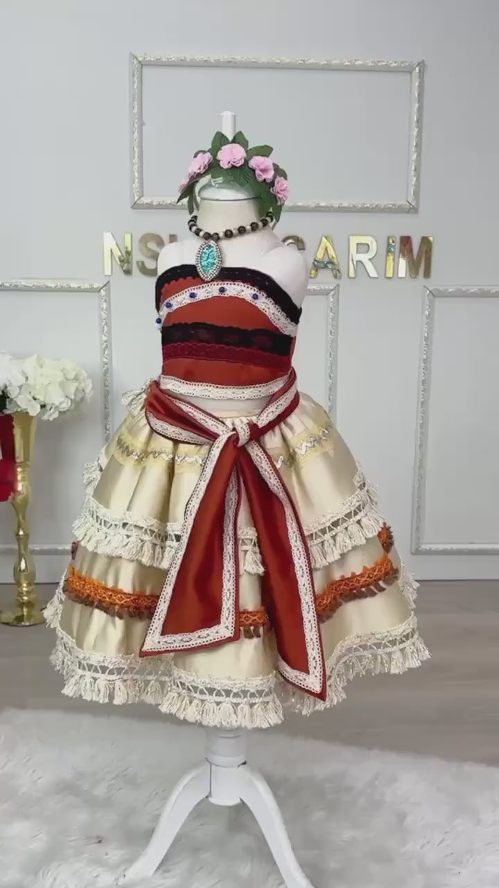 Moana costume, Moana Dress, Moana Halloween Costume, Moana princess, Moana birthday outfit