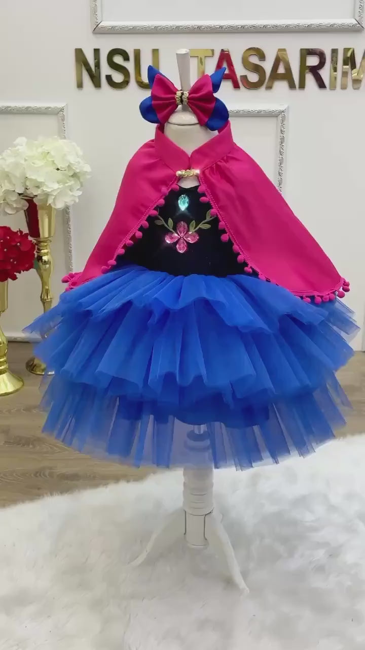 Anna dress. Anna costume. Princess Anna theme dress. For special occasion. Princess Anna Baby Girl Dress, Princess Anna kids dress Outfit